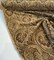 1 Yard Upholstery Chenille Fabric Paisley Brown Gold Pecan Chutney 90% Poly Chenille 10% Rayon 57 Inch Width